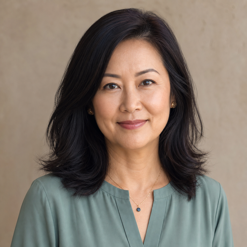 Fictional sample portrait of Mei Lin